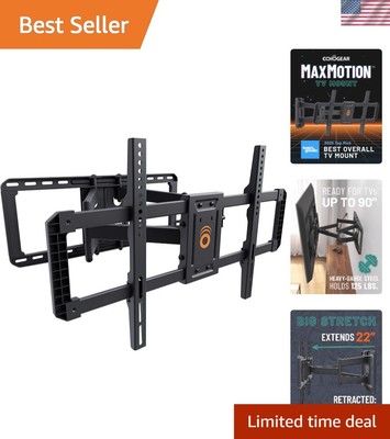 MaxMotion Full Motion TV Wall Mount for 42-90 Inch TVs Compatible with Samsun...