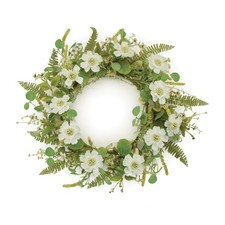 Mixed Pincushion Floral Wreath 22in D