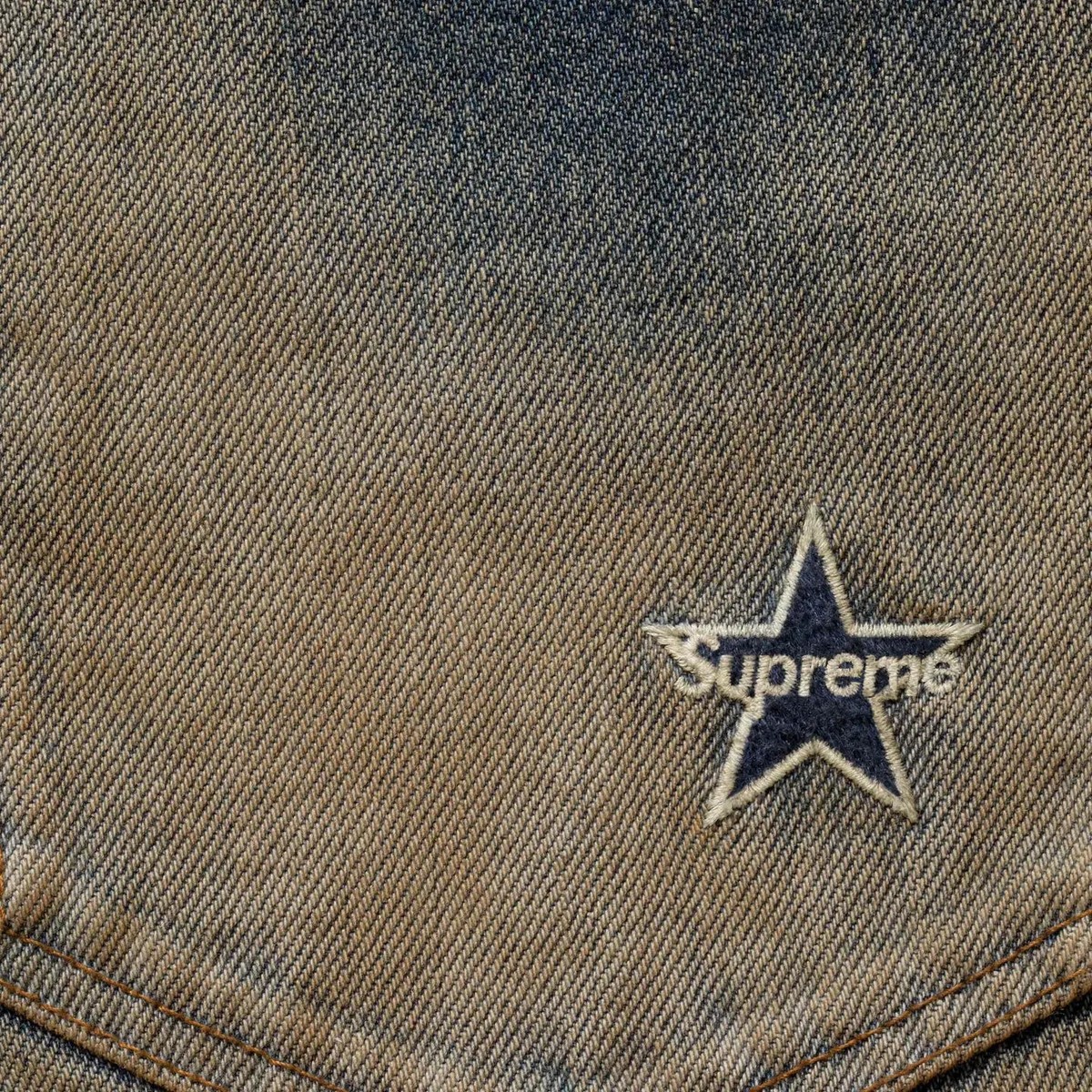 Supreme Distressed Loose Fit Selvedge Jean (26SS) Washed Indigo | eBay