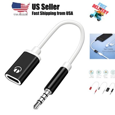 Headphone Jack Adapter, 3.5mm Male to TypeC Female Audio Cable Cord, USB C to...