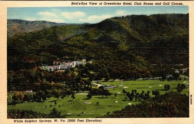 Greenbrier Hotel & Golf Course Bird's-Eye View White Sulphur Springs WV