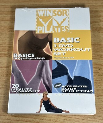 Winsor Pilates Basic 3 DVD Workout Set (DVD, 2002) Factory Sealed