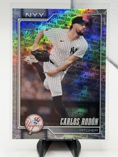 2026 Topps Series 1 Celebration Carlos Rodon #82 Opening Day Logos - Yankees