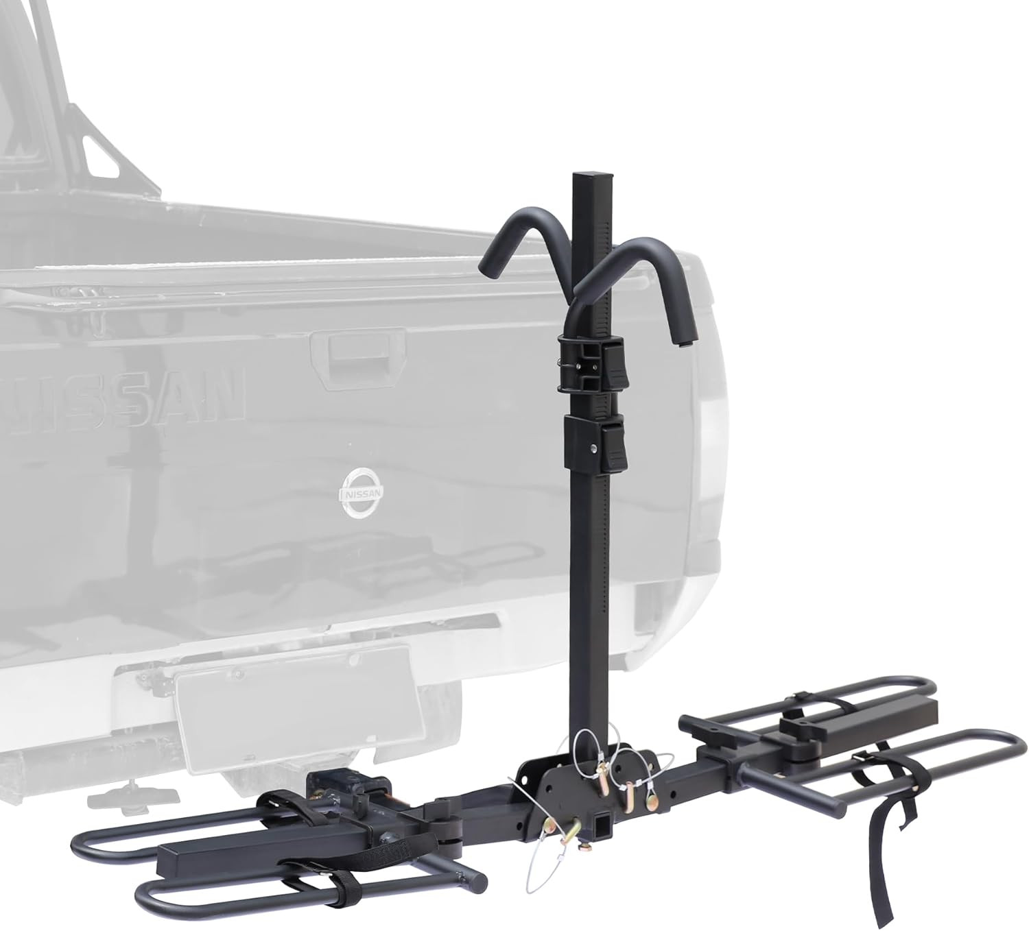 Foldable 2-Bike Hitch Rack Platform Style SUV Car Van Carrier 80lbs Capacity