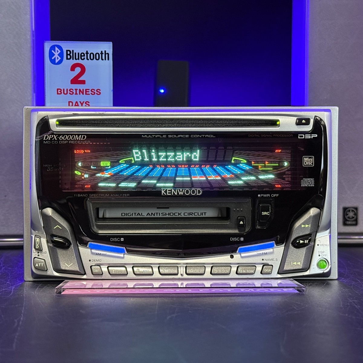 希少 KENWOOD DPX-6000MD MD/CD DSP Kenwood DPX-6000MD 2DIN CD MD Car Audio Added Bluetooth JDM DSP