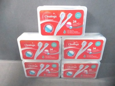 Cleaings Extra Clean and Fresh Disposable Toothbrushes 24ct. 02/2028 - Lot of 5