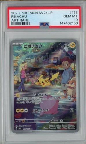 New ListingPSA 10 Pikachu 173/165 AR Gem Mint Japanese Pokemon Card
