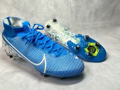 NIKE MERCURIAL SUPERFLY 7 ELITE SG-PRO ANTI-CLOG NEW LIGHTS-BLAU/WEISS (Flyknit)
