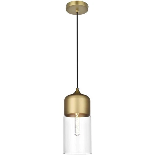 Living District LD2240SG Ashwell 1 Light 5 inch Satin Gold Pendant Ceiling Light - Picture 1 of 10