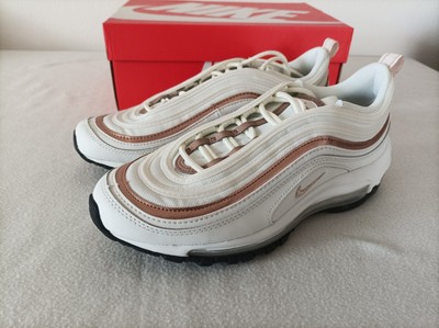 Neue Damen Mädchen Nike Air Max 97 GS Grösse EUR 40 UK 6 921522-109 weiß bronze 