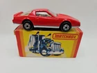 Lesney Matchbox Pontiac Firebird SE No 12 Original Box Red W/ Clear Glass