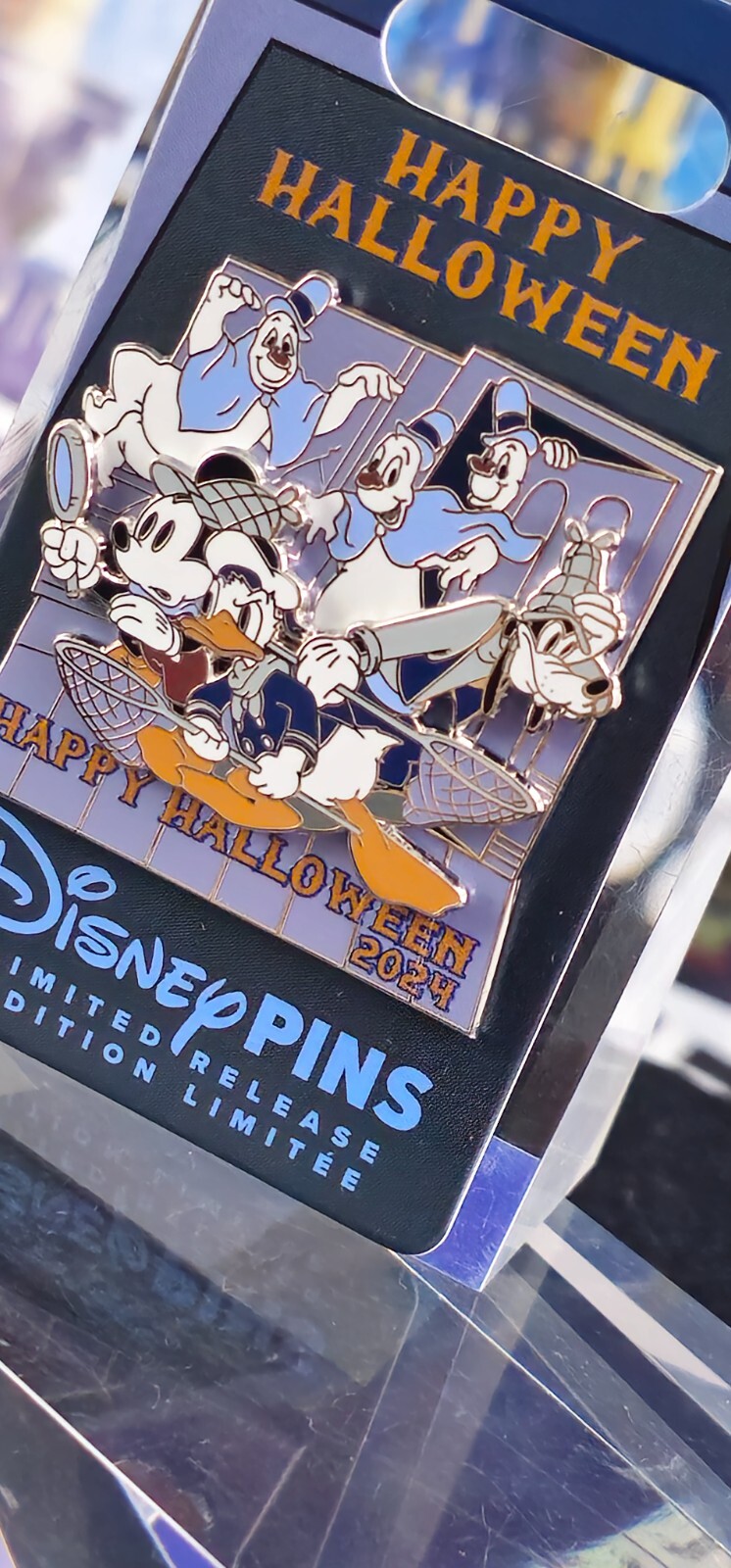 Disney Pin - Lonesome Ghosts Happy Halloween 2024 Mickey Donald Goofy