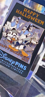 Disney Pin - Lonesome Ghosts Happy Halloween 2024 Mickey Donald Goofy