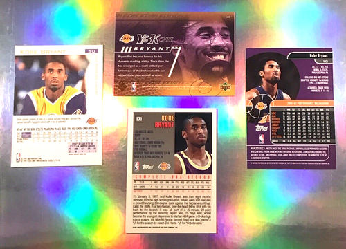 KOBE BRYANT / 4 Card Lot/ L.A. Lakers / Nm-Mint? +Coupon - Picture 2 of 3