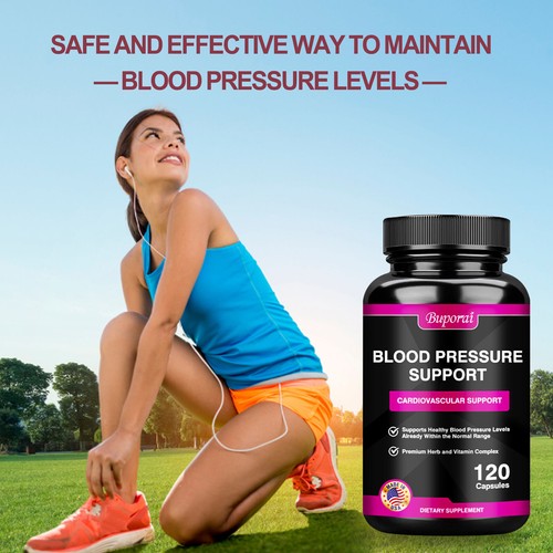 Blood Pressure Support - with Hawthorn, Hibiscus, Olive Leaf, Garlic, Green Tea - Picture 6 of 12