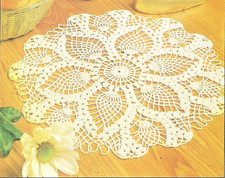 Pineapple Puff Centerpiece Doily CROCHET Pattern INSTRUCTION pages
