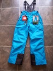 BNWT Boy's Girl's Unisex Crane Snow Extreme Aqua & Black Ski Snow Pants Size 8