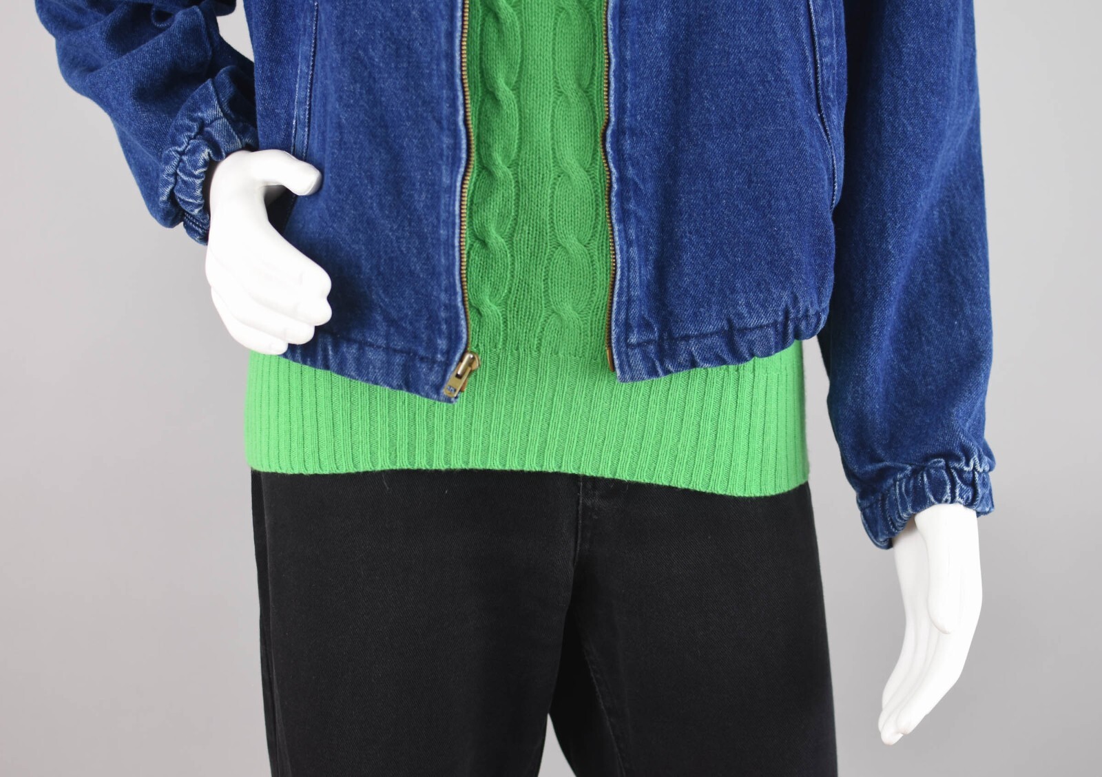 Vintage L.L. Bean Bomber Jean Jacket, Women's Small … Gem