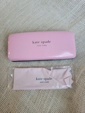 Kate Spade Glasses Case Pink Green Hard Shell With Cloth Kate Spade New York