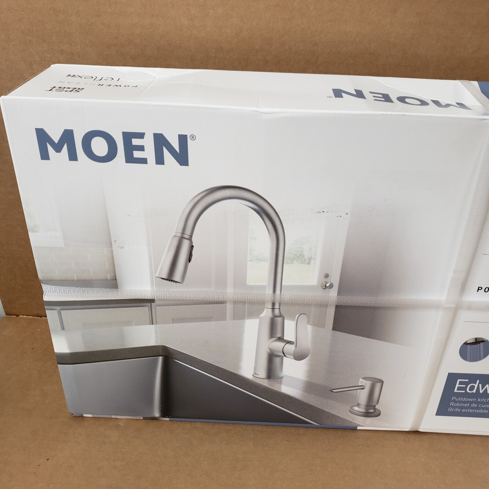 Moen 87028SRS Edwyn Spot Resist Stainless OneHandle High Arc Pulldown