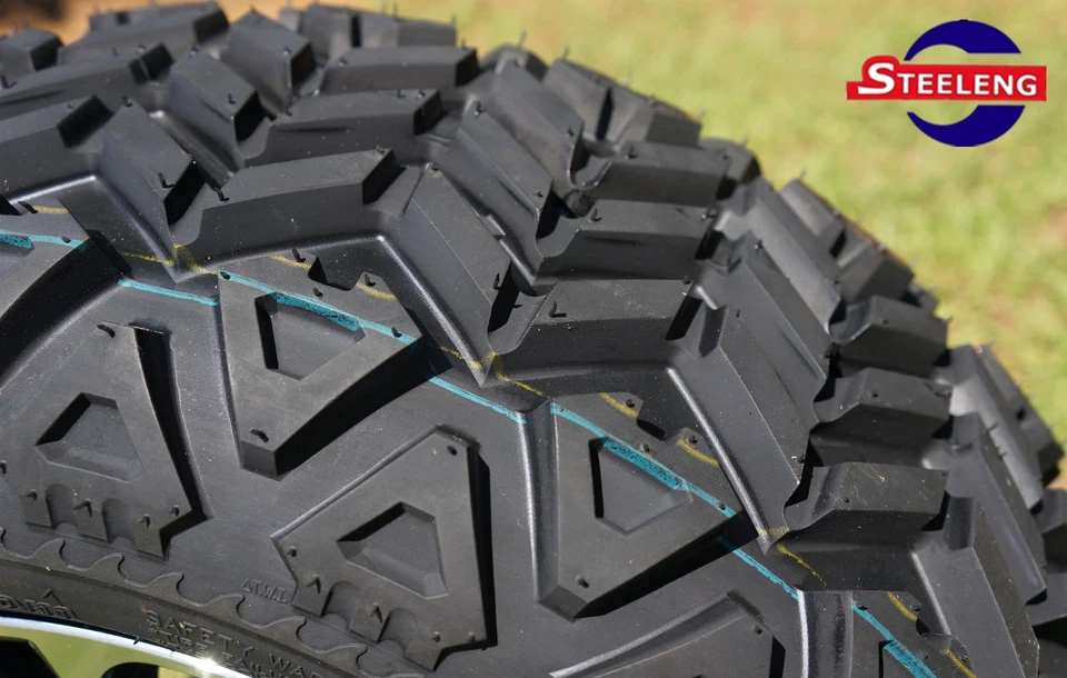 GOLF CART 14"x7" VAMPIRE WHEELS and 23"x10"-14" ALL TERRAIN TIRES (SET OF 4) - Image 3 of 4