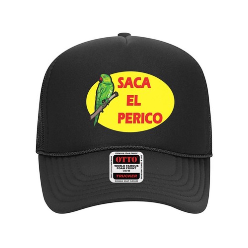 Saca el Perico Funny (SnapBack/Trucker) Hat Heat Pressed-On From Quality Vinyl - 第 4/5 張圖片