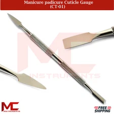 Cuticle Nail Pusher Long Flat Skin Care Knife Finger Nail Cleaner pedicure tools