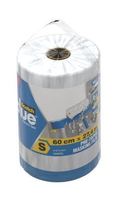 3M ScotchBlue Abdeckfolie mit Malerband Größe S
