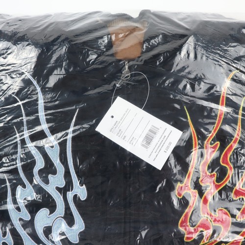 Chaqueta de bombardero reversible Huf Destructive Skajyan Y2K fuego y agua Yin Yang L NUEVA - Imagen 11 de 14