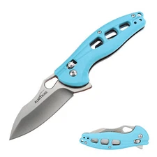 ALBATROSS EDC Axis Lock Folding Pocket Knife Stainless Steel Blade FRN Handle