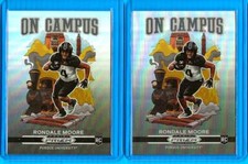 (2) 2021 Prizm Draft Picks RONDALE MOORE On Campus OC-RM SSP Rookie Lot Cardinal