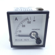 ZURC/Siemens EC48 Amperemeter 48x48 Strommessgerät 75/1A 0-60/150A
