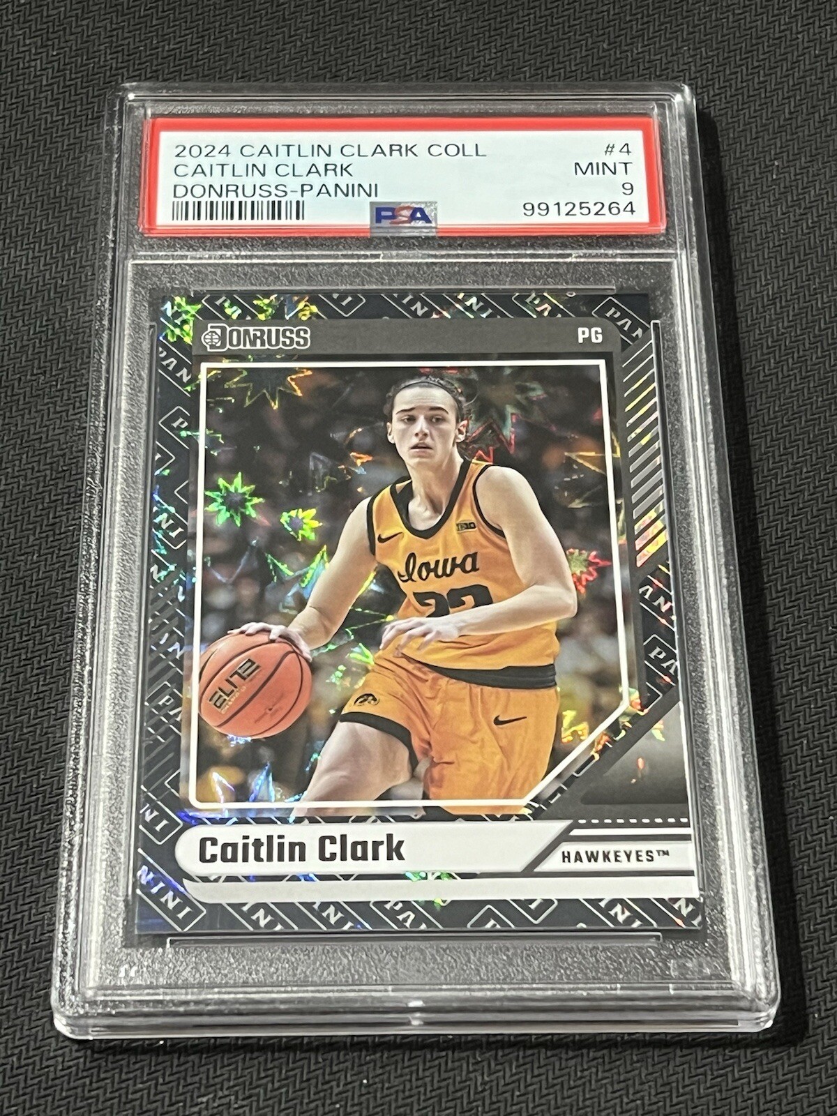 2024 panini donruss stars caitlin clark collection #4 PSA 9 MINT