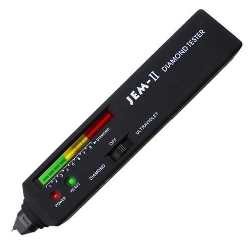 Diamond Tester UV Ultraviolet Light Gemstone Tool Selector + Pouch JEM-II - 第 1/9 張圖片