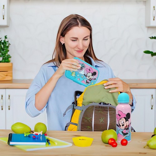 500 ml Sport Wasserflasche mit Brotdose - 2-teiliges Set, Kinder Zurück zur Schule Geschenk 3 + Y - Bild 79 von 117