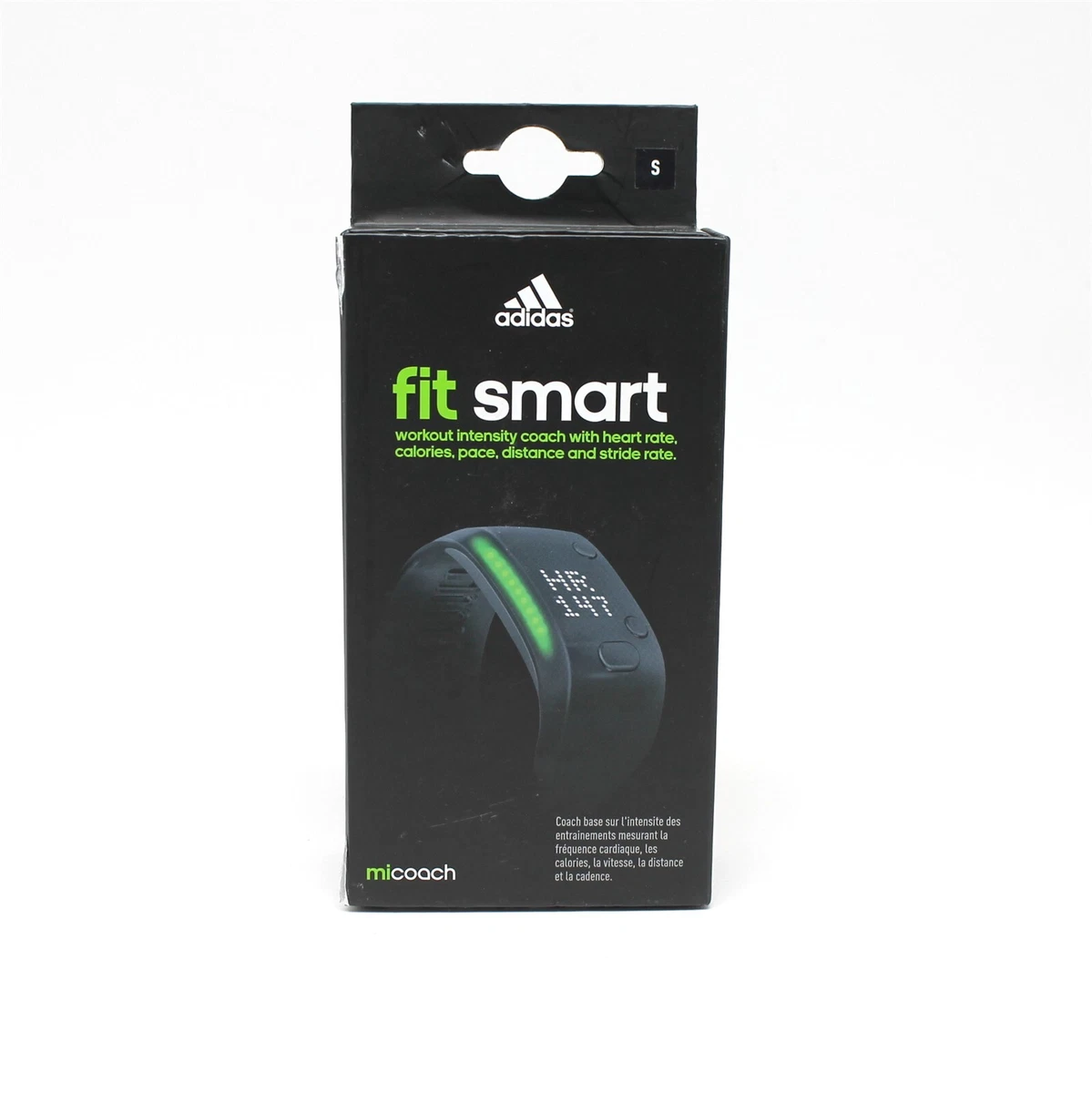 ADIDAS miCoach Fit Smart Activity Tracker Bluetooth Small Black