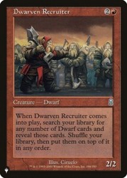 Dwarven Recruiter 186/350 The List