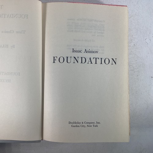 Isaac Asimov The Foundation Trilogy Doubleday Book Club Edition HC DJ Good - Bild 10 von 11