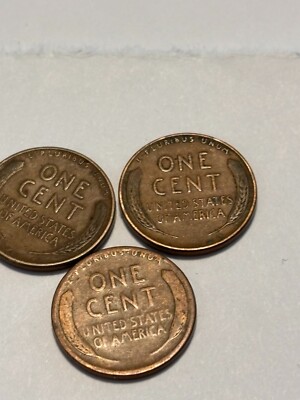 1936 p,d,s lincoln cents 3 coins one price free shipping