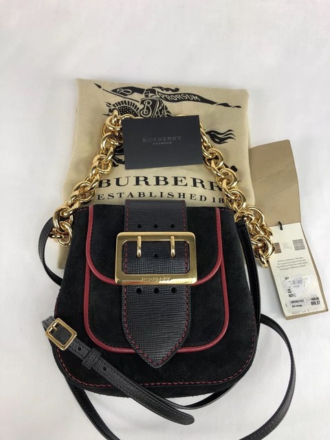 burberry suede bag