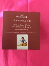 Hallmark Keepsake Ornament Disney Snow White seven dwarfs 80th Anniversary Porce