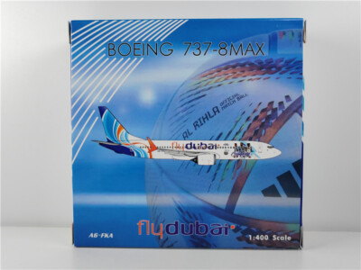1:400 Phoenix flydubai BOEING B737MAX8 Airplane Diecast Aircraft