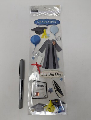 Graduation 17 piece - Scrapbooking Card Recollections 3D Dimensional Stickers