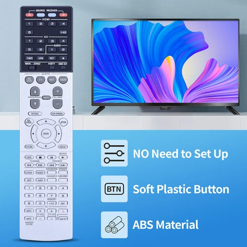 New RAV502 ZF27000 Remote Control Work For YAMAHA AV Receiver RX-V775 RXV775 - Picture 7 of 8