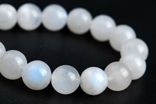 7-8MM Genuine Natural Rainbow Moonstone Beads Grade AA Round Loose Beads 7"