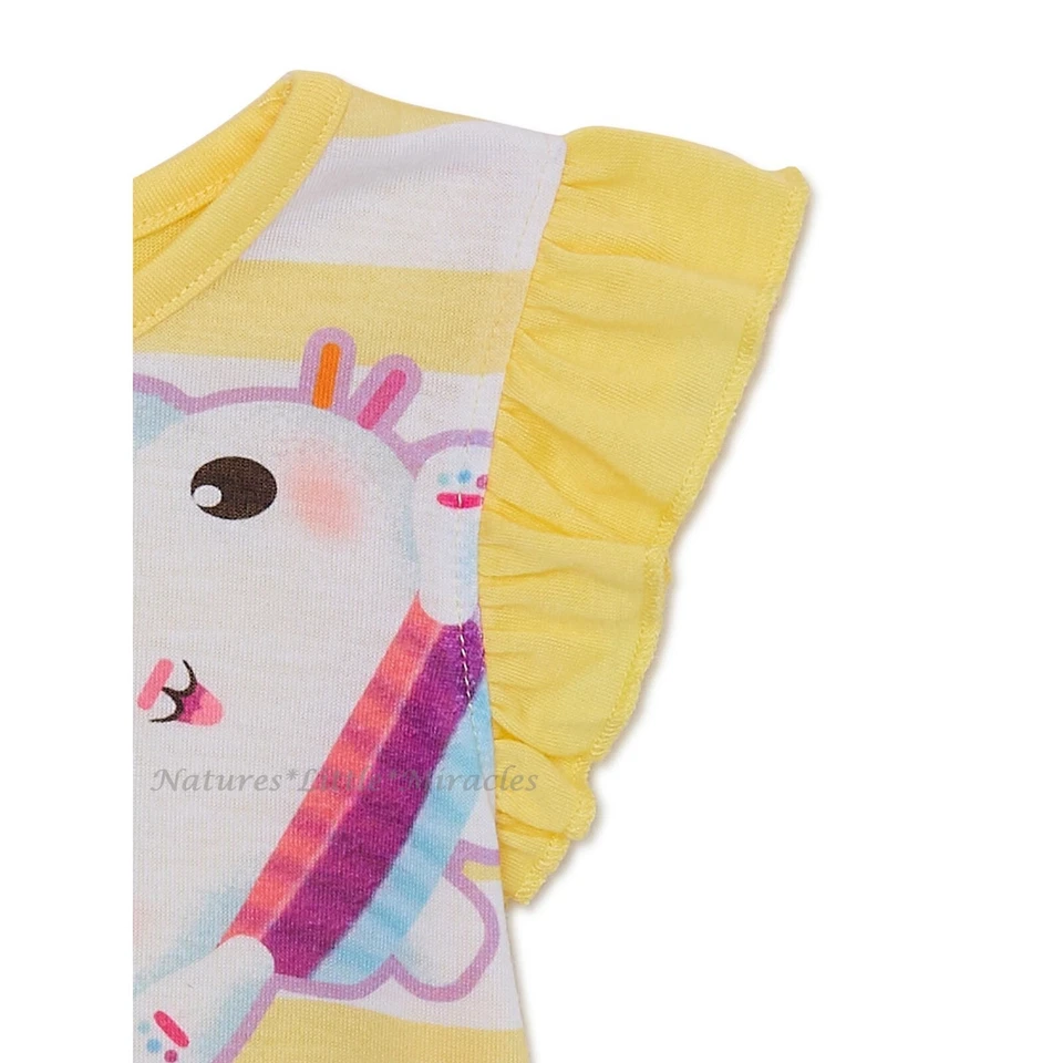 Gabby's Dollhouse Nightgown Pajamas Girls Size 2T 2 3 4 5 Toddler Shirt Gown NWT - Image 2 of 3