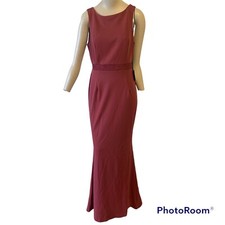 Lulus Dress Forever in a Moment Rusty Rose Lace Maxi Dress Size Medium New