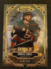 2021 Upper Deck Stature Jordan Gross Rookie Base /399
