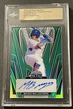 MOISES BALLESTEROS 2024 LEAF METAL PRISMATIC GREEN PRE PRODUCTION Auto 1/1 CUBS 