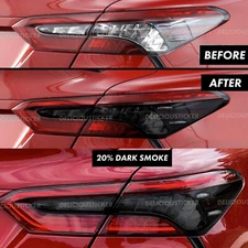 For 2018-2024 Toyota Camry Tail Light Tint Smoke Rear Inner Overlay PreCut Vinyl
